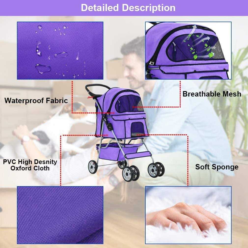 Pet Stroller Folding Carrier R9028