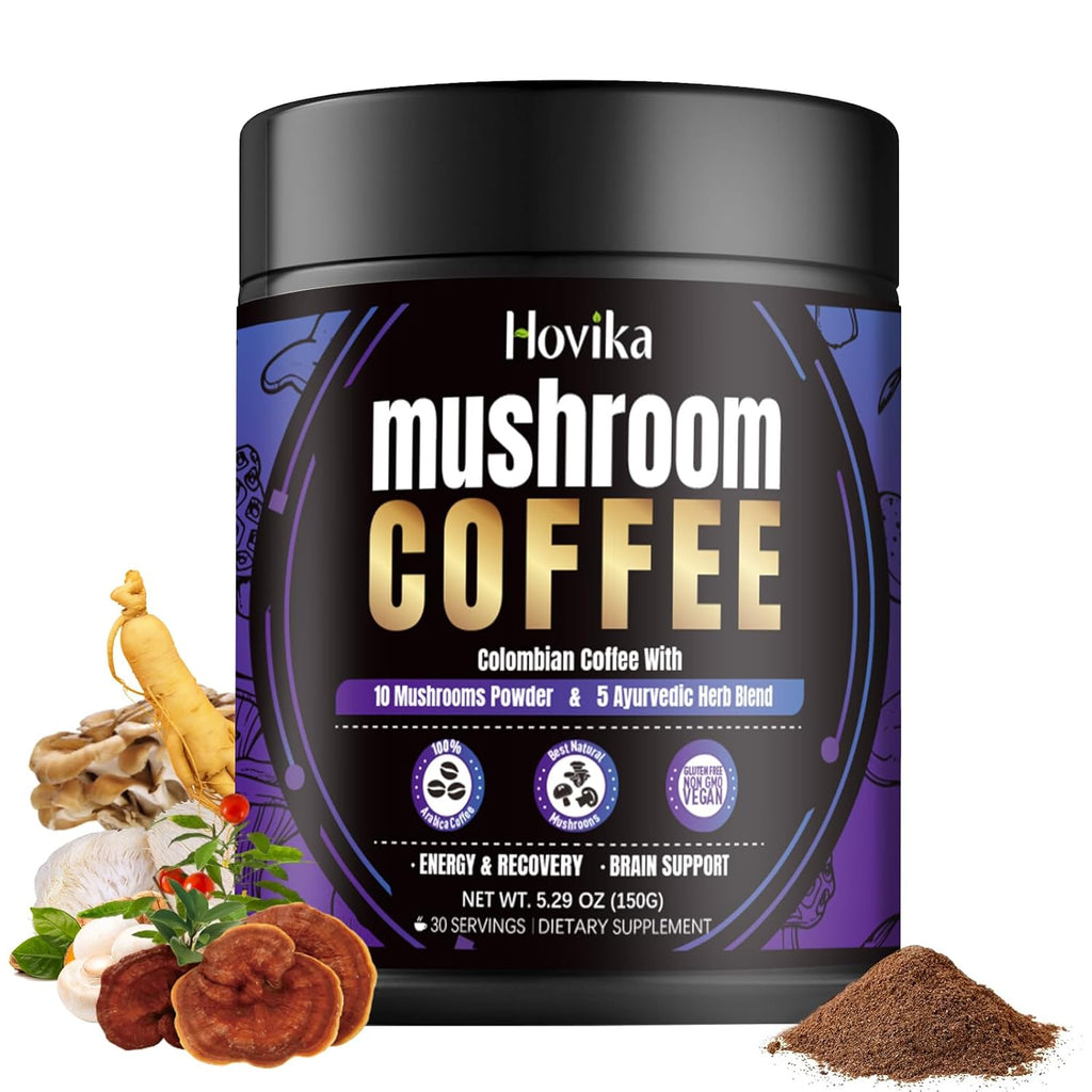 Organic Mushroom Colombian Instant Coffee 6.3 Oz 28 Servings O94672