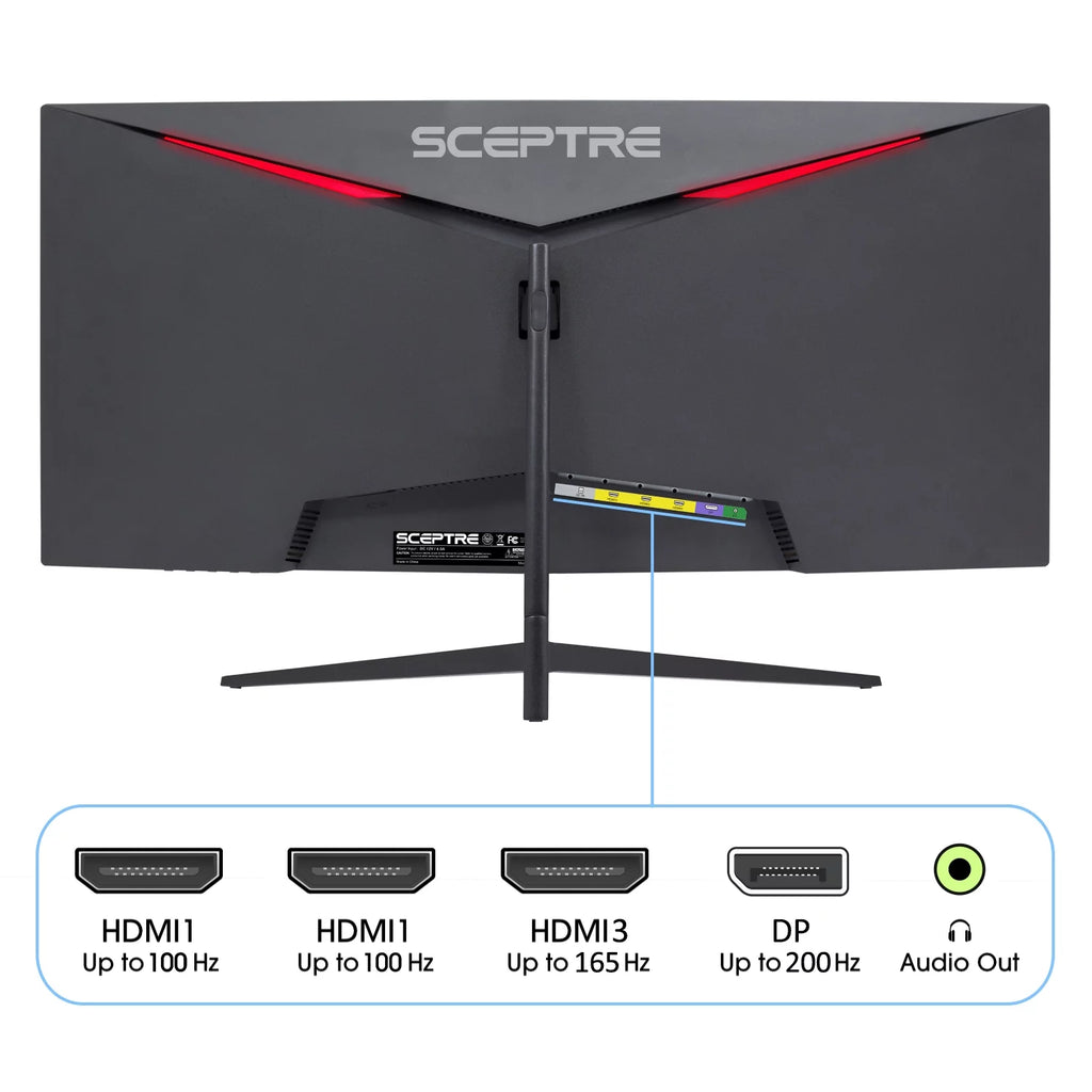 30" Curved VA LED Monitor 2560 x 1080 200 Hz Black C700346