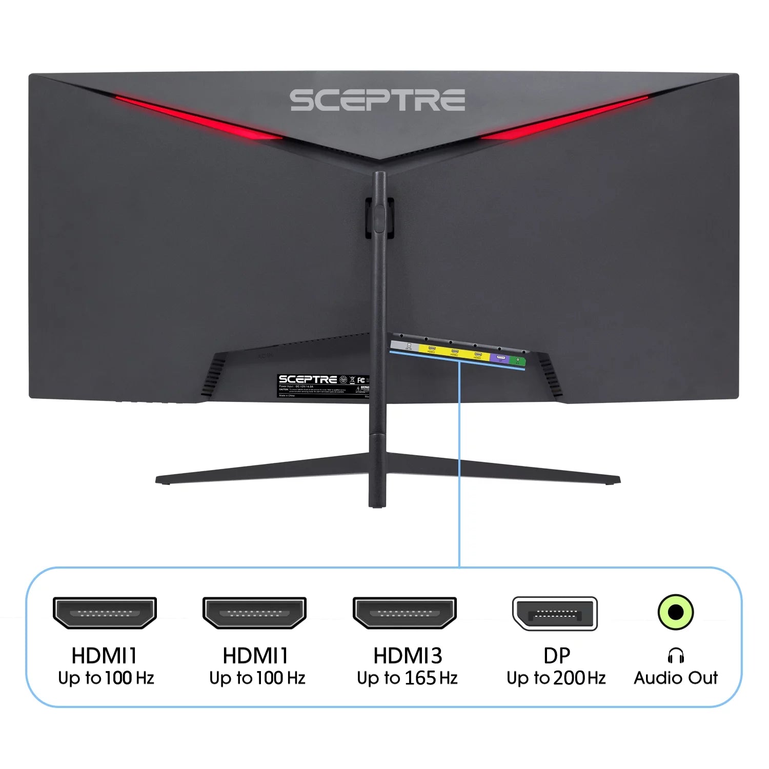 30" Curved VA LED Monitor 2560 x 1080 200 Hz Black C700346