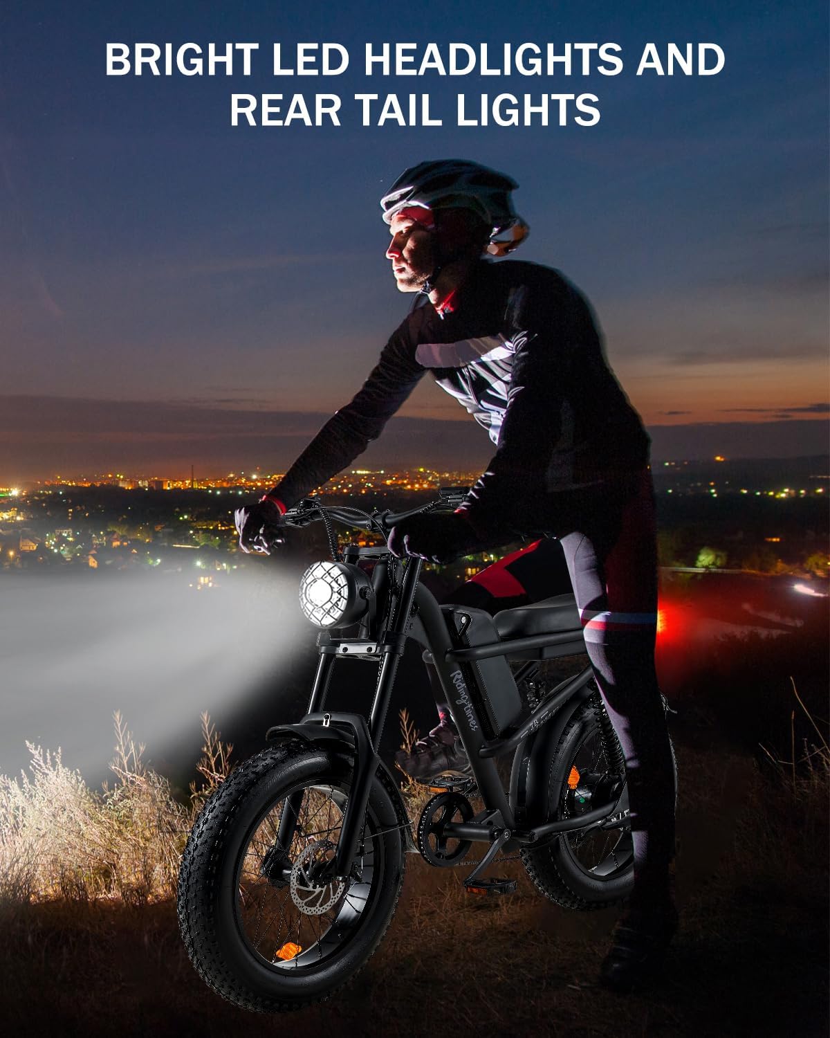 Retro 1500W Electric Bike with 20 Inch Fat Tire R537