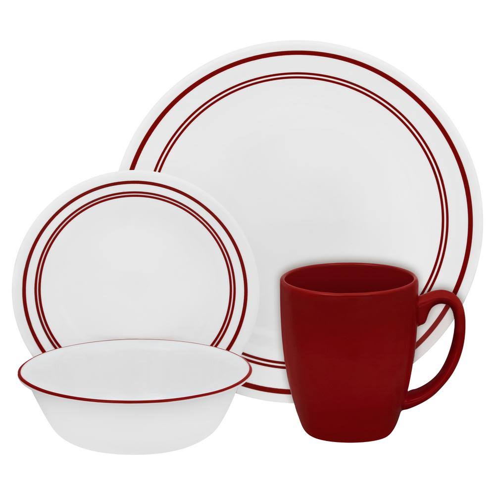 16-Piece Red Dinnerware Set W3423