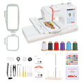 4 x 9.25 Inch Large Hoop Computerized Embroidery Machine with 7 Inch LCD Color Touchscreen R136