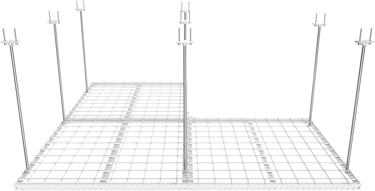 Adjustable Height Overhead Garage Door Ceiling Triple L Shaped Platform (31 in. W x 93 in D) O8539