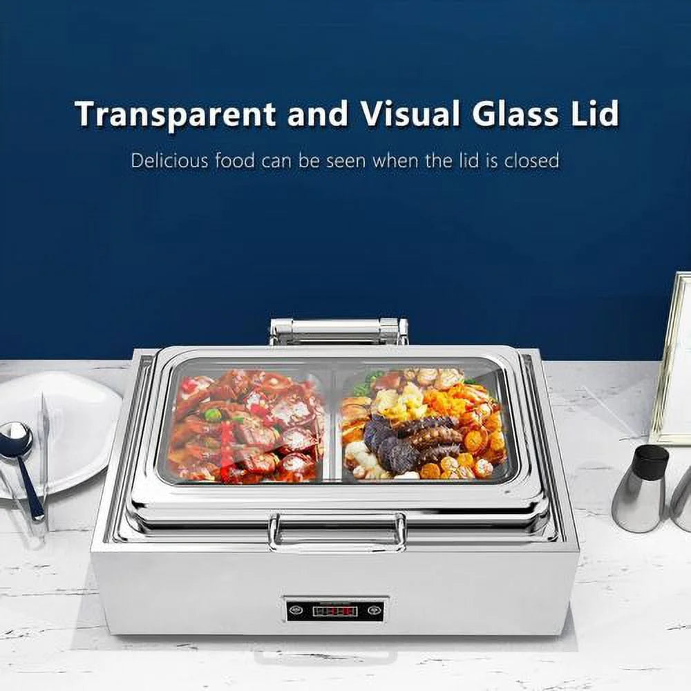 Stainless Steel 9QT Electric Chafing Dish L75421