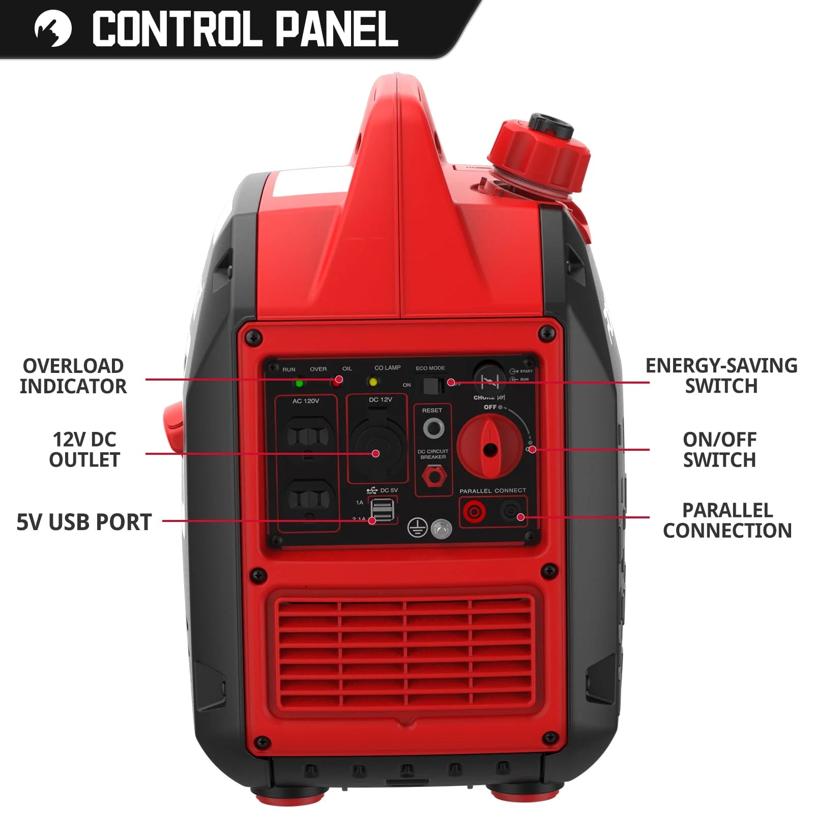 2500W Portable Inverter Gas Generator B3200