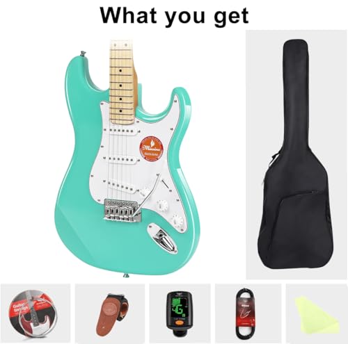 Green Electric Guitar Kit with Gig Bag X1194