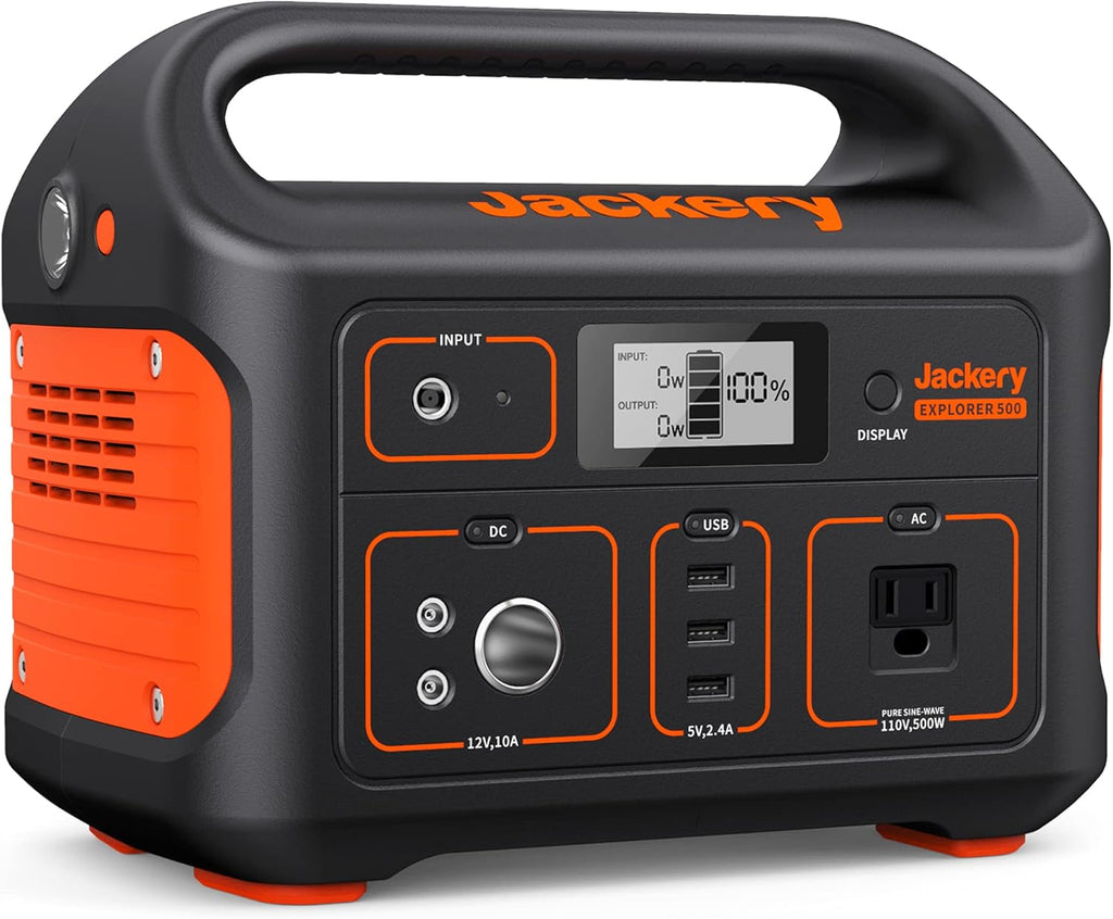 518Wh Portable Power Station with 110V/500W AC Outlet M444