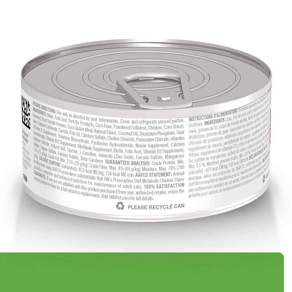 Metabolic Weight Management Chicken Flavor Wet Cat Food L7896