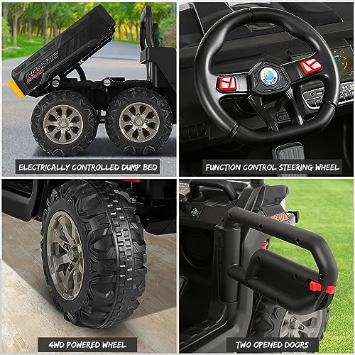 Blue 6x6 24V Kids UTV with Dump Bed Z84409