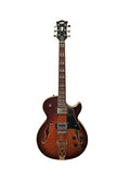 Tobacco Sunburst Jazz Solid Hollow-Body Electric Guitar G348