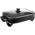 16" Non-Stick Electric Skillet with Glass Lid Black A275