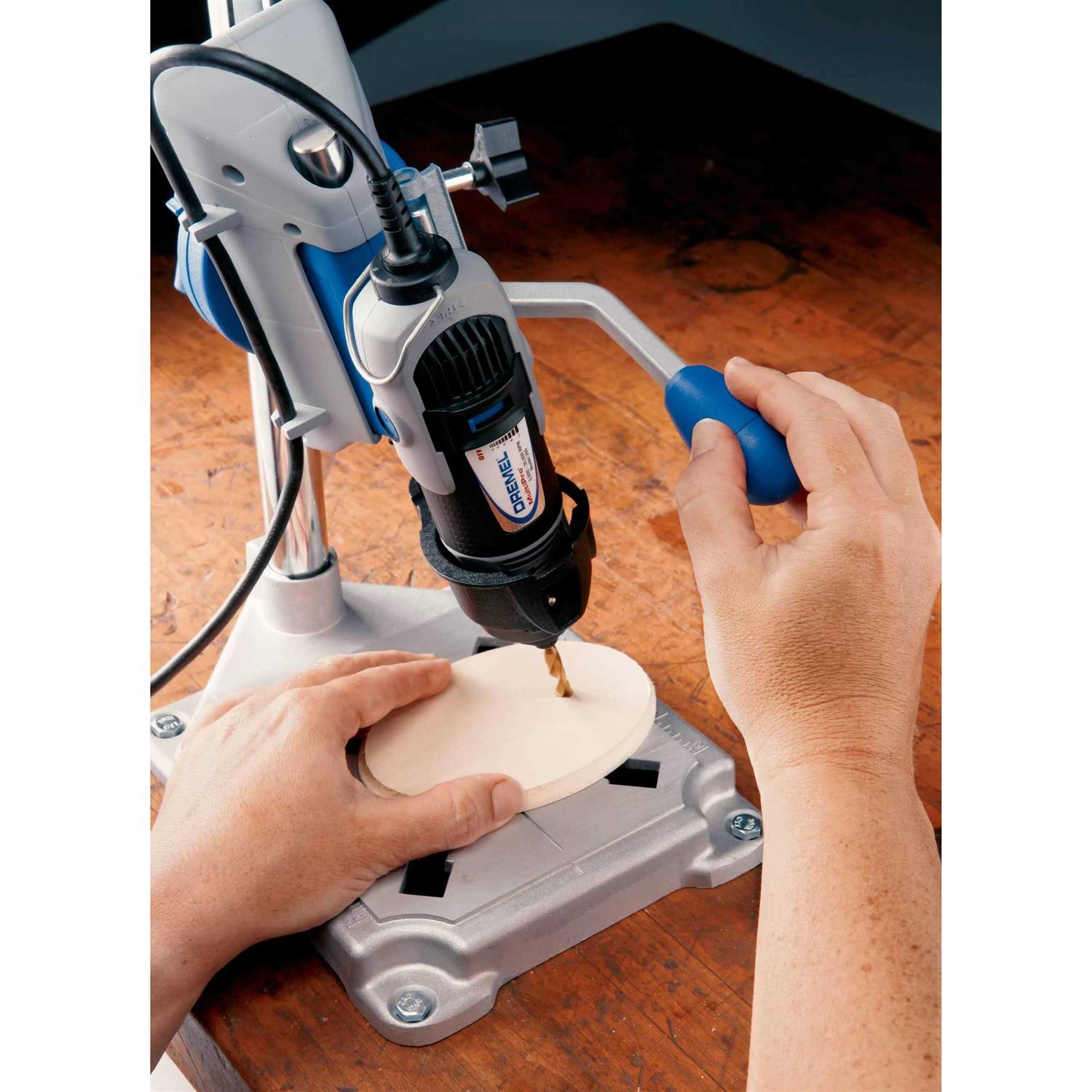 Drill Press Rotary Tool Workstation Stand with Wrench A89158