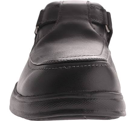 Black Leather Men's Shoes Y72440