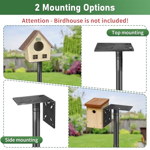 92 Inch Heavy Duty Bird Feeder Pole with Baffle A1180