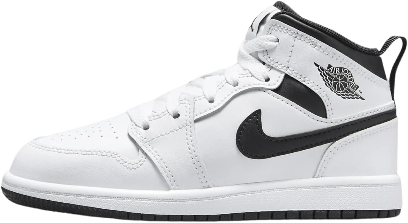 White Black White Black Mid Little Kids Shoes D988