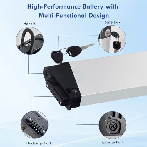 36V 48V 10A 13A 17A Ebike Battery with Safe Lock and 3A Charger W3629