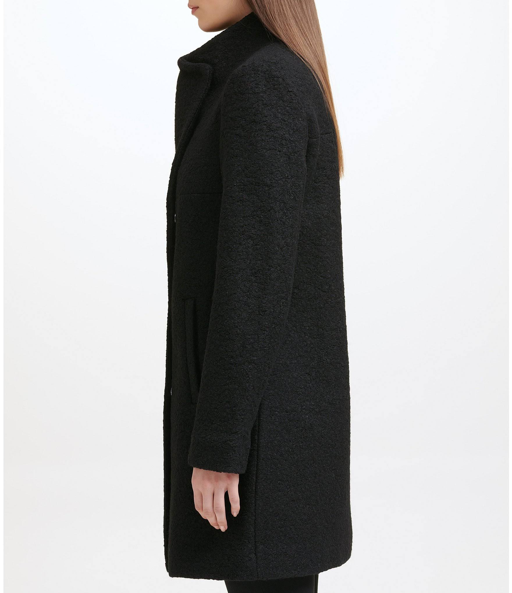 Asymmetrical Boucle Walker Coat Y988614