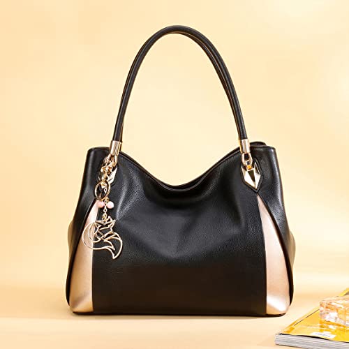 Genuine Leather Top-handle Totes Crossbody Bags O52054