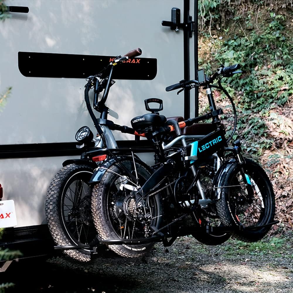 Platform Bike Rack for 2" Hitch Fits Up to 2 X 70 lbs Bike with Up to 5" Fat Tires B75185