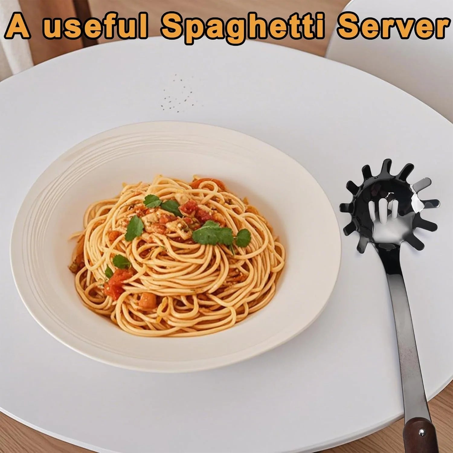 6 Piece Stainless Steel Kitchen Utensil Set with Wooden Handle J506580