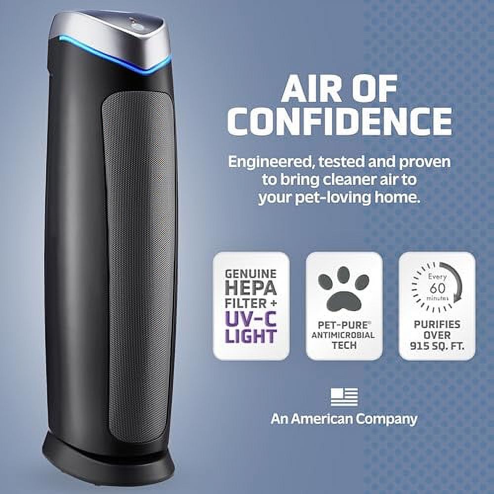 HEPA 13 Air Purifier, Black, 28" G124