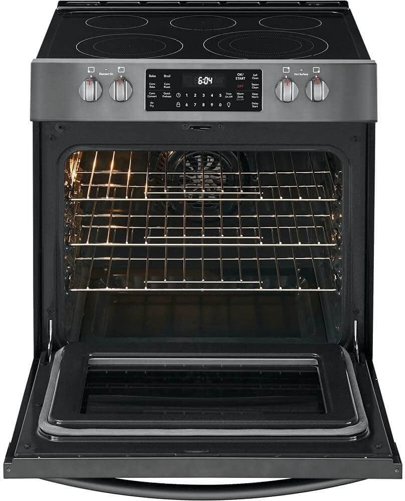 30" Electric Range with 5 Elements in Black Stainless Steel F595556