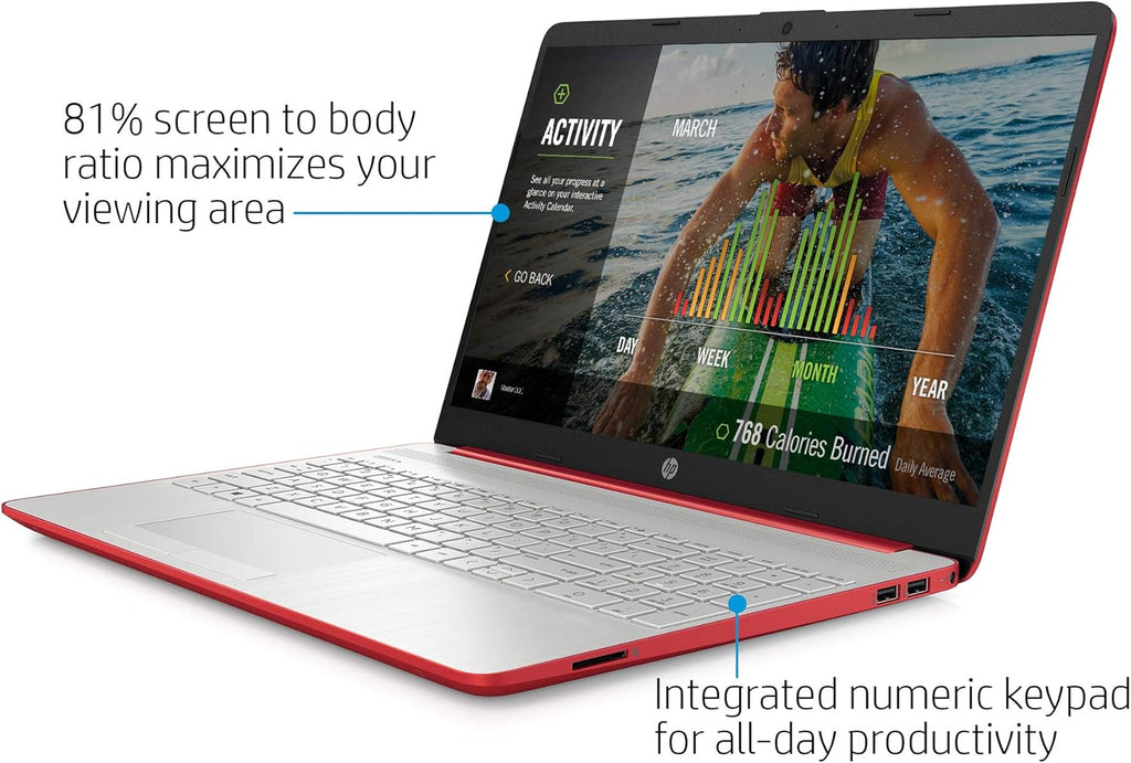 15.6in Laptop Intel Pentium Quad-Core N5000 4GB RAM 500GB Hard Drive Windows 10 S Renewed X7689