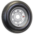 Mounted Radial Trailer Tire on Rim St205/75r15 Load C 5 Lug Silver Spoke V1204