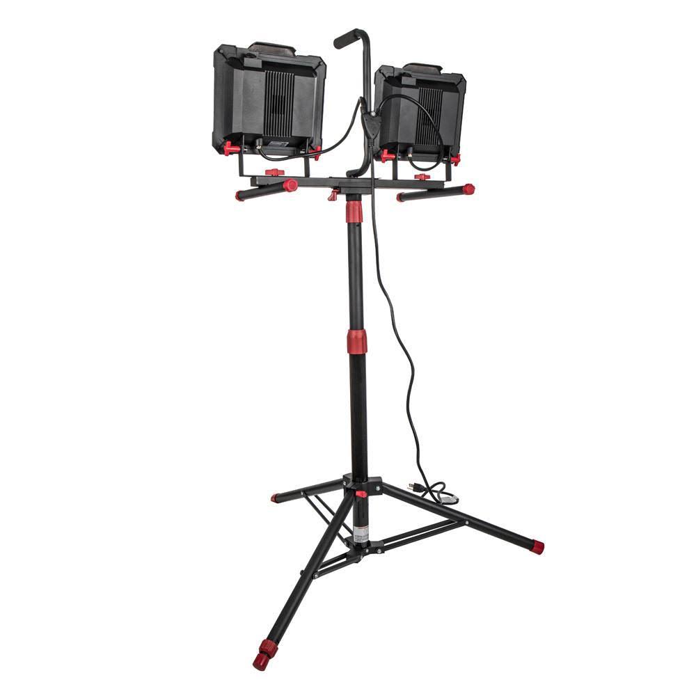 10,000-Lumen Twin-Head LED Work Light M649508