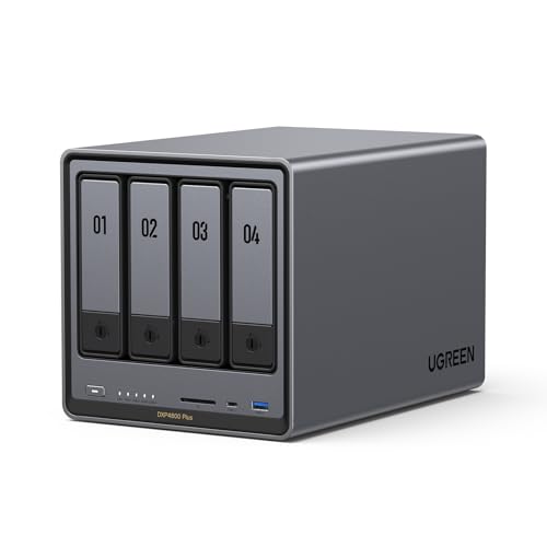 4-Bay Desktop NAS with Intel Pentium Gold 8505 CPU, 8GB DDR5 RAM, 128G SSD, 10GbE, 2.5GbE, M.2 NVMe Slots, 4K HDMI Z6792
