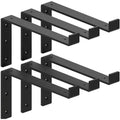 12 Inch Industrial Forged Steel Floating Shelf Bracket 6 Pack T268