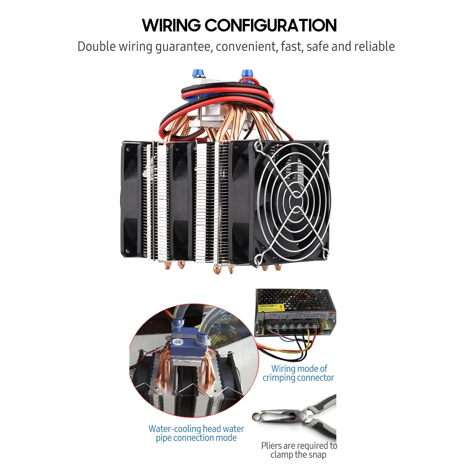180W Semiconductor Refrigeration Fish Tank Chiller with 6pcs Copper Pipe G99204