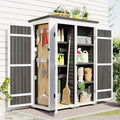 65 inch Fir Wood Garden Potting Bench Table with Storage Shelf, Drawer and Cabinet Y58208