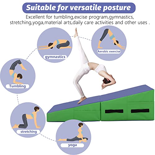 48"x24" Folding Incline Cheese Wedge Gymnastics Mat T8293