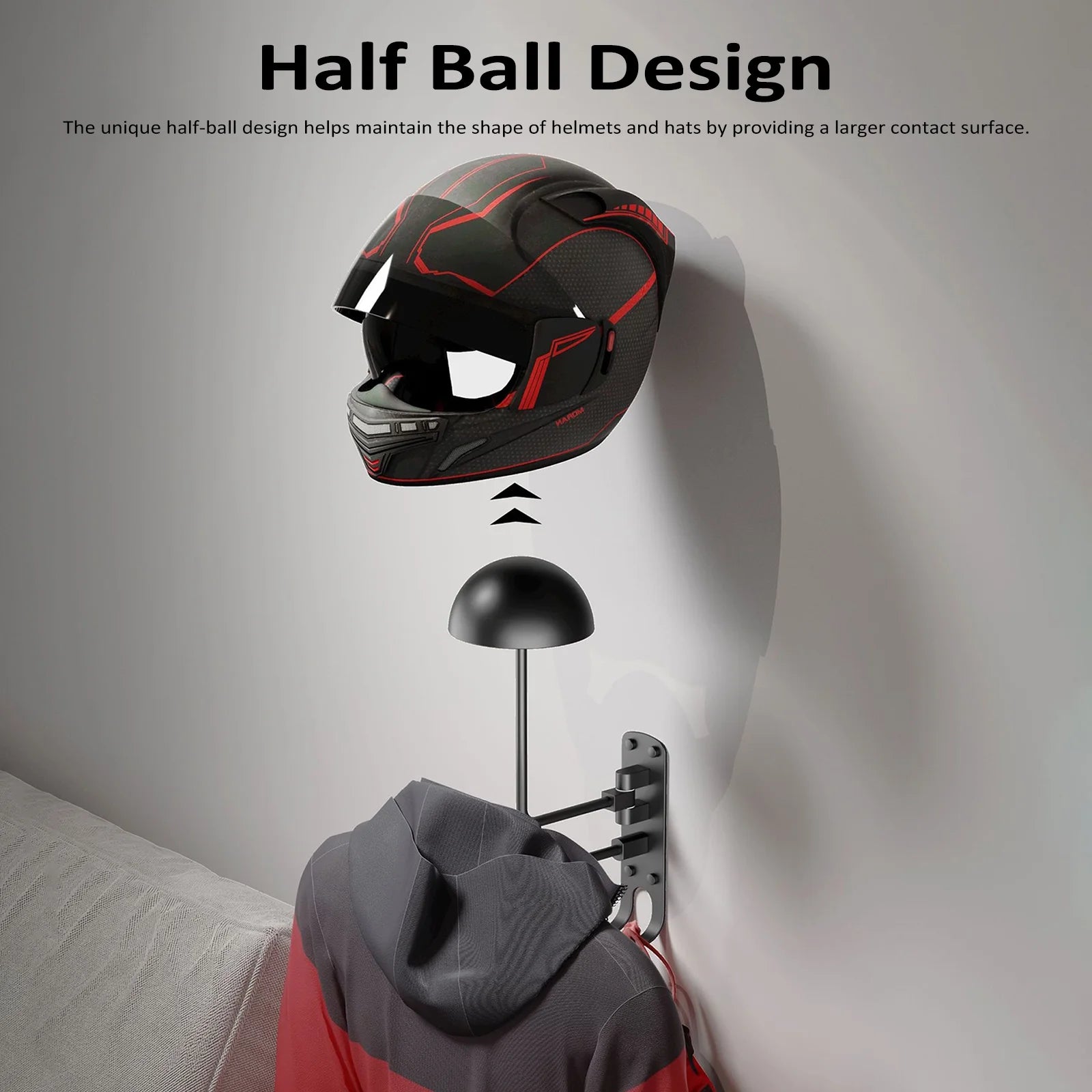 180 Rotation Helmet Wall Mount J150