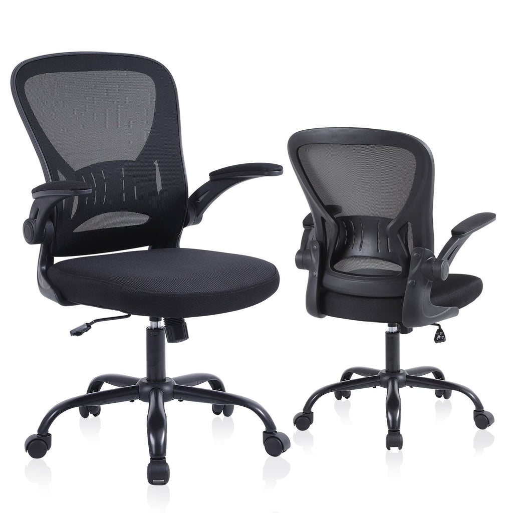 Black Mesh Ergonomic Office Chair with Lumbar Support W802