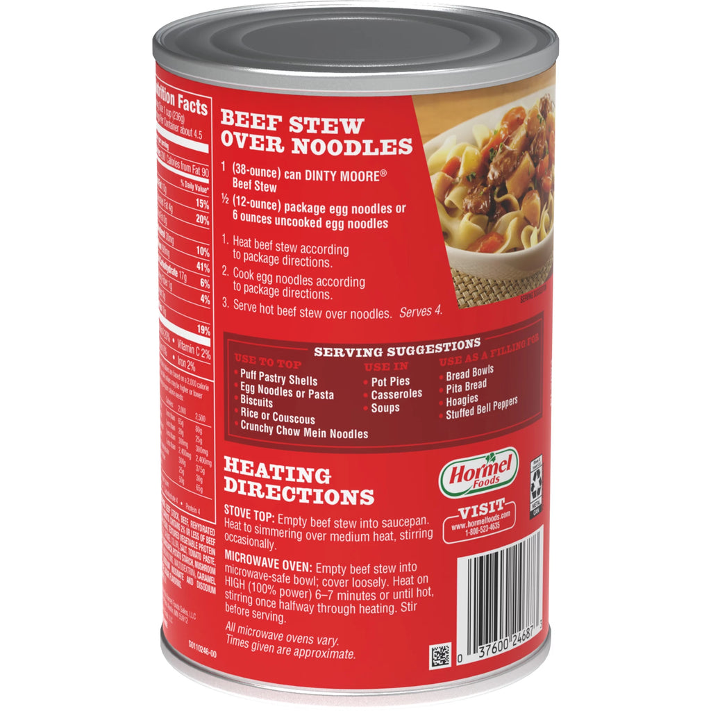 (6 pack) Beef Stew, Shelf-Stable, Steel Can 38 oz U819791
