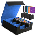 Trading Card Storage Box 4Rows, 3200+ Cards, with 24 Dividers & 4 Foam Stoppers W518