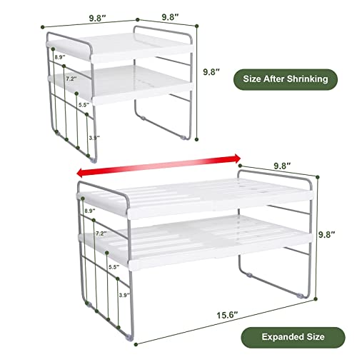 Expandable 3 Tier Kitchen Wrap Box Organizer Rack Q47928