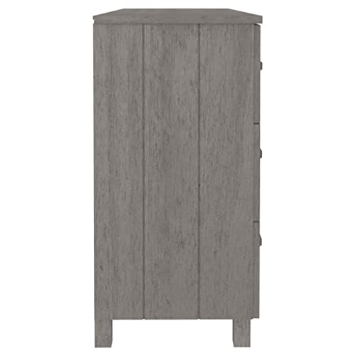 Light Gray Solid Wood Pine Sideboard D254
