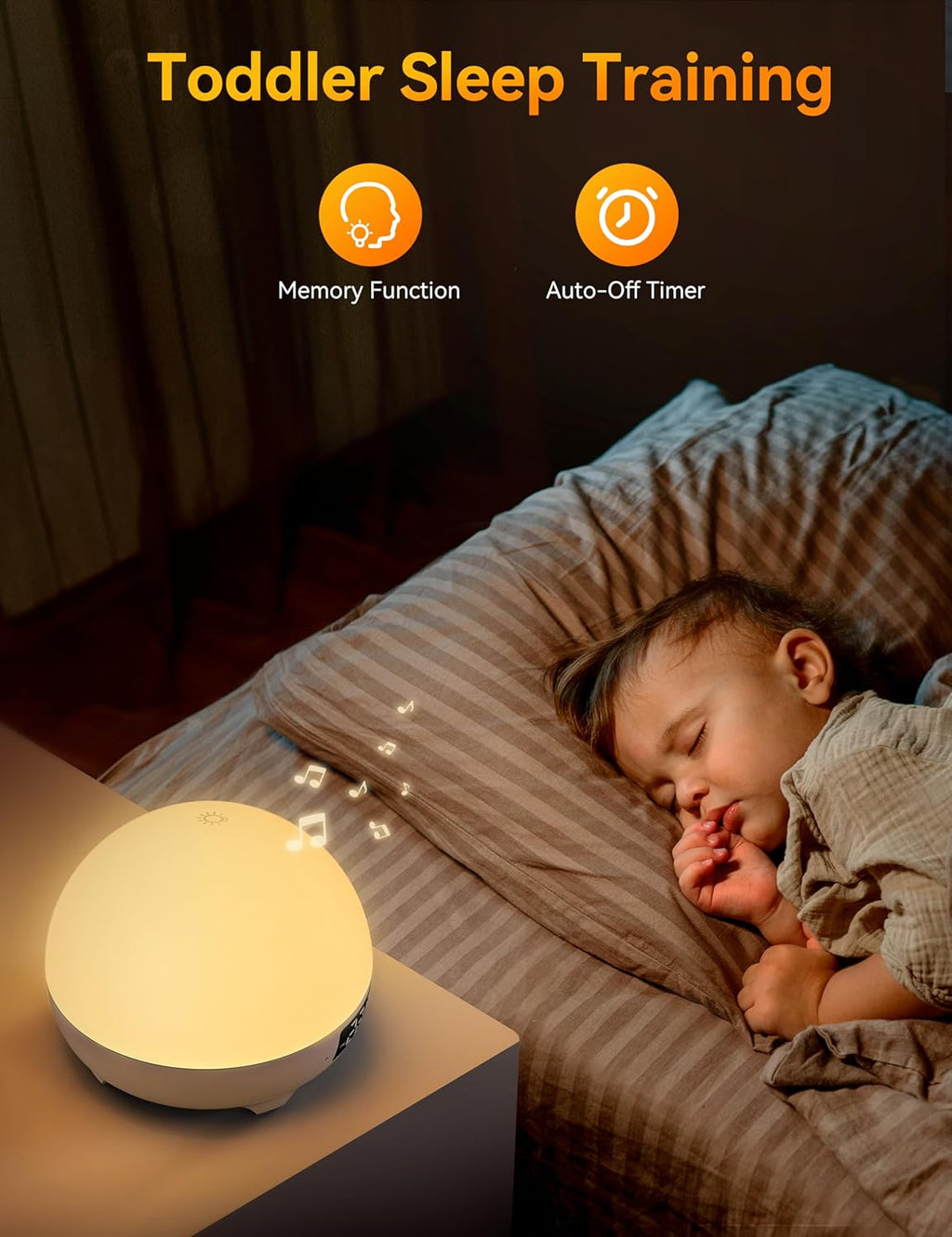 34 Soothing Sounds Sleep Sound Machine with Night Light D786639