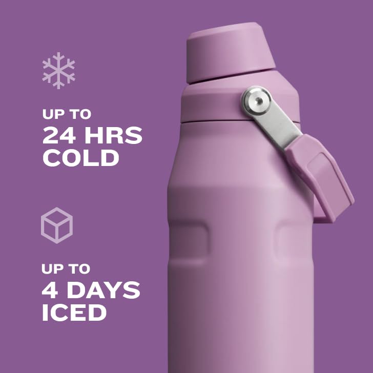 Insulated Stainless Steel Water Bottle with Angled Spout Lid O7037