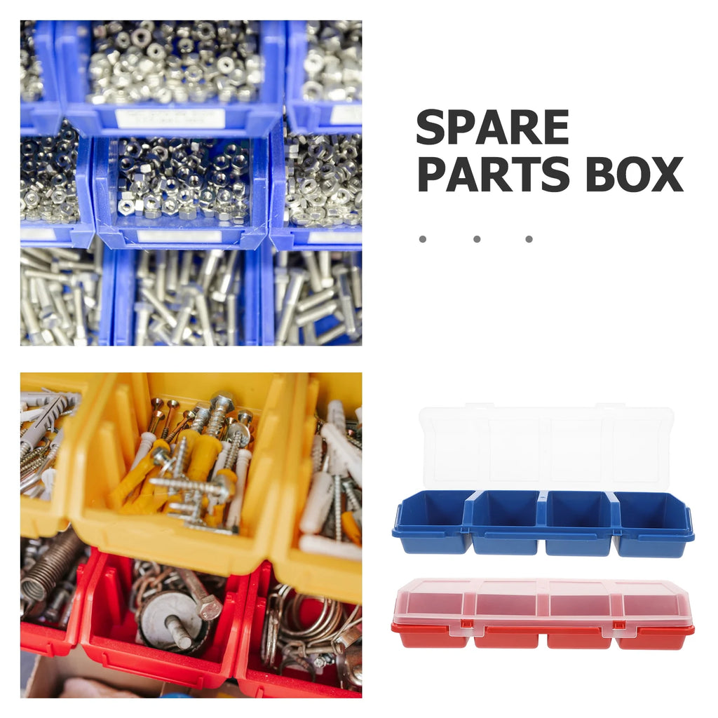 2 Pcs Screw and Nail Organizers Storage Parts Box Q19845