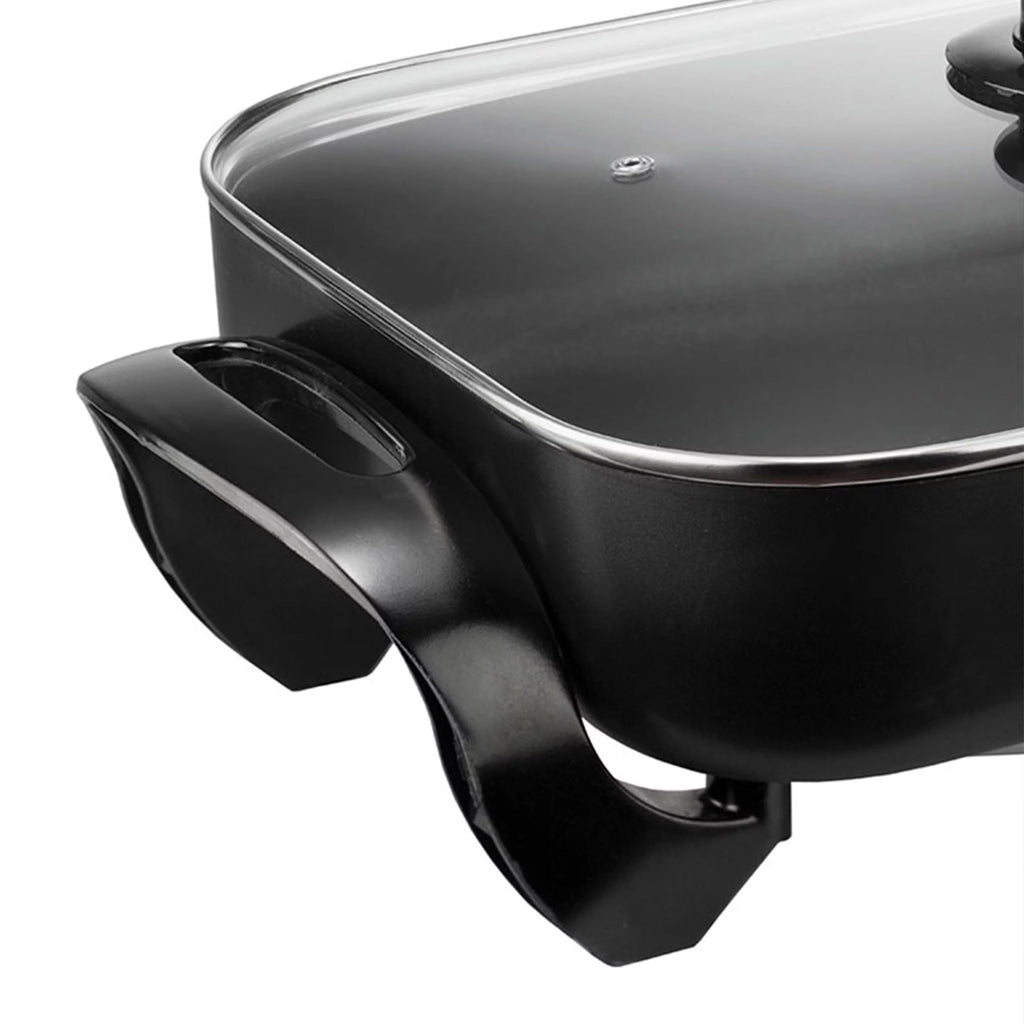 16" Non-Stick Electric Skillet with Glass Lid Black A275