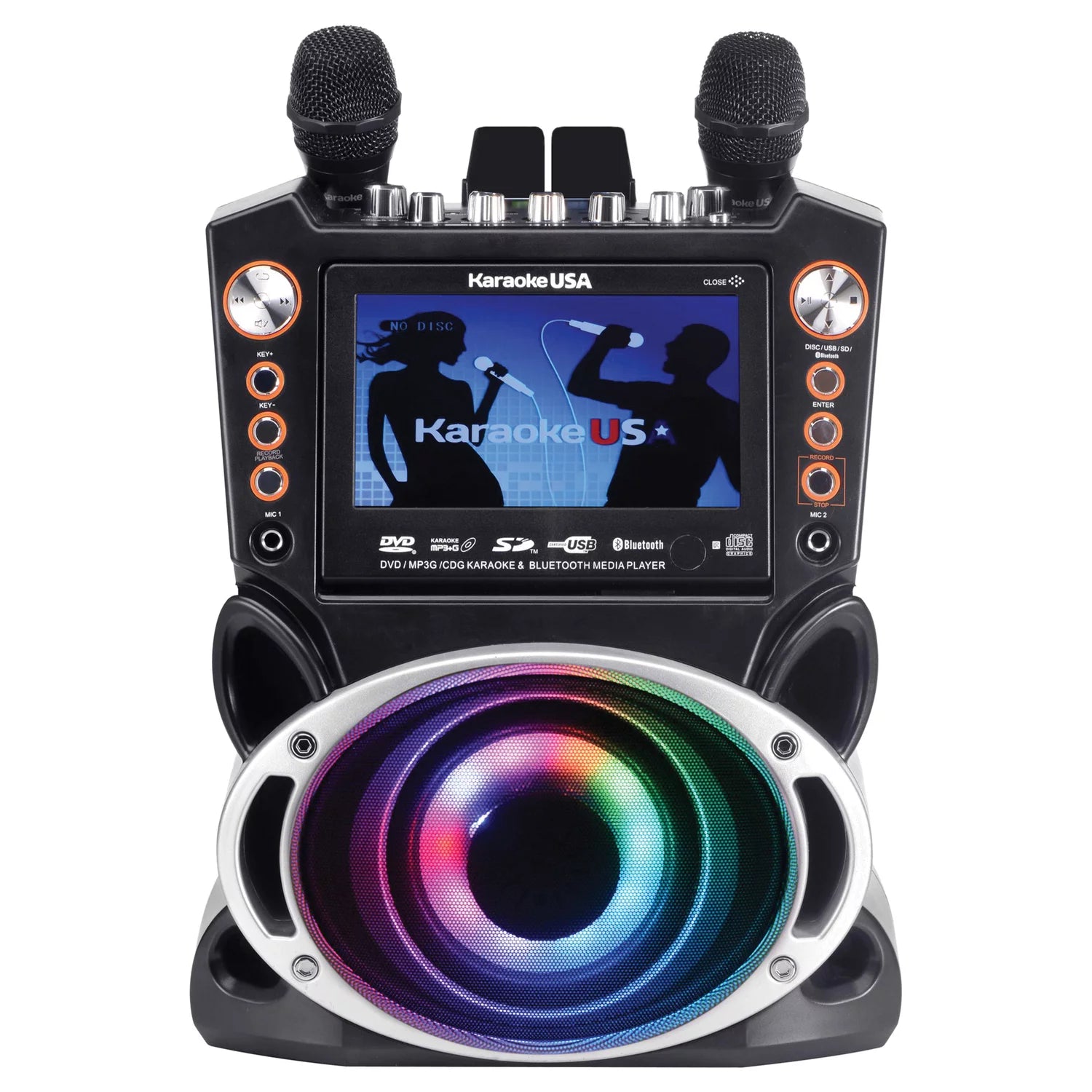 35-Watt Karaoke System with 7" TFT Digital Color Screen, 2 Microphones R3914