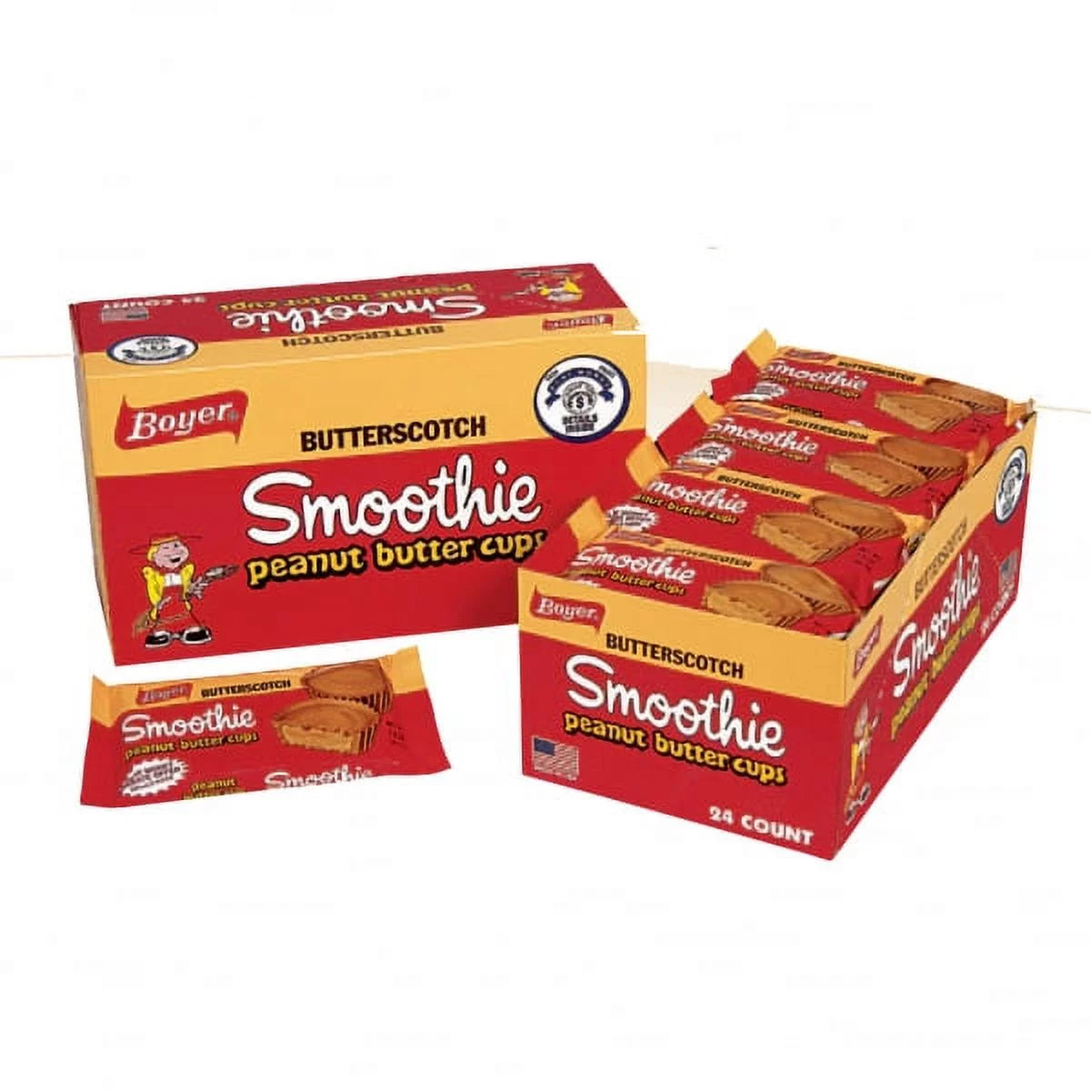 Smoothie Butterscotch Peanut Butter Cups, 1.6 oz, 24 Ct V376