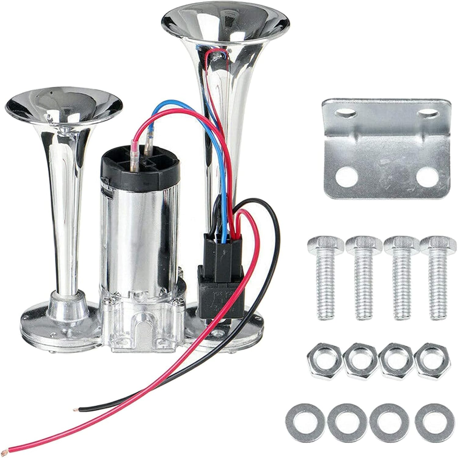 150DB Super Loud Air Horn Kit with Compressor Pack of 2 K5251