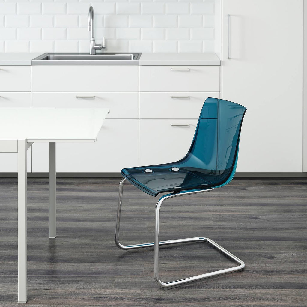 Blue/Chrome Plated Chair G567807