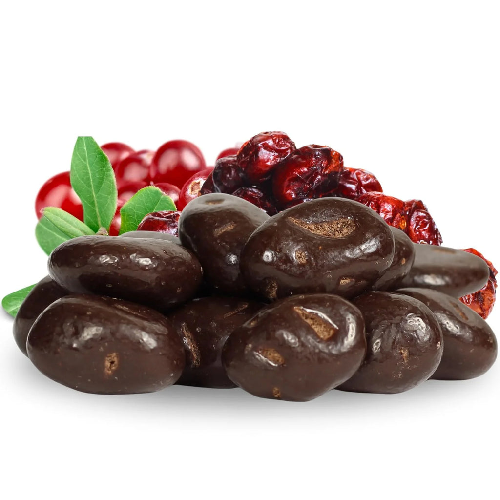 Dark Chocolate Covered Cranberries 3 LBS V888